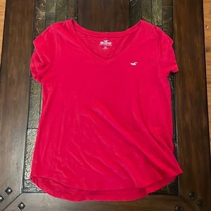 Men’s Hollister Curved Hem V-neck T-Shirt